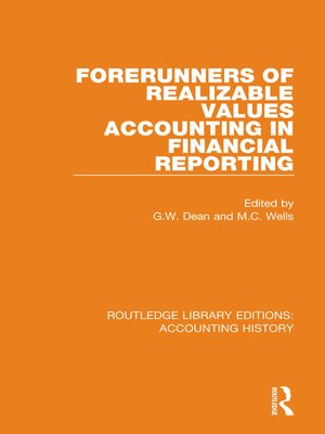 cover image of Forerunners of Realizable Values Accounting in Financial Reporting